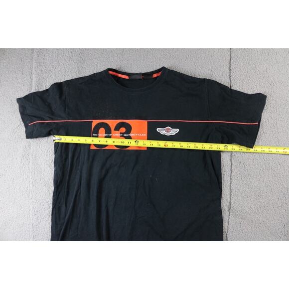 Harley Davidson T-Shirt XL Logo Shirt 100 Years of Great Motorcycles Vintage - Picture 5 of 11
